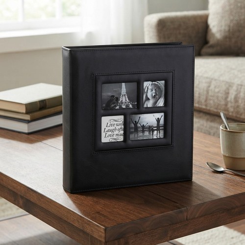 Elegant leather photo album - album,