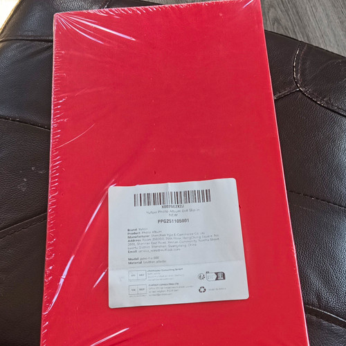 Yuforr red slip photo album - red,